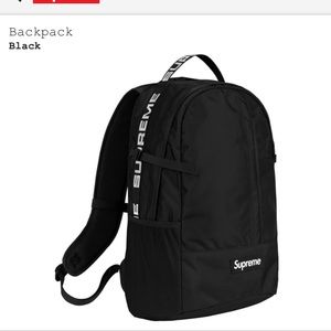 Supreme black backpack